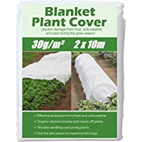 Kaheign 2 x 10m De Forro Polar De Protección Contra Heladas- 30 G-m² Para Jardín- Anticongelante- Tela De Protección De…